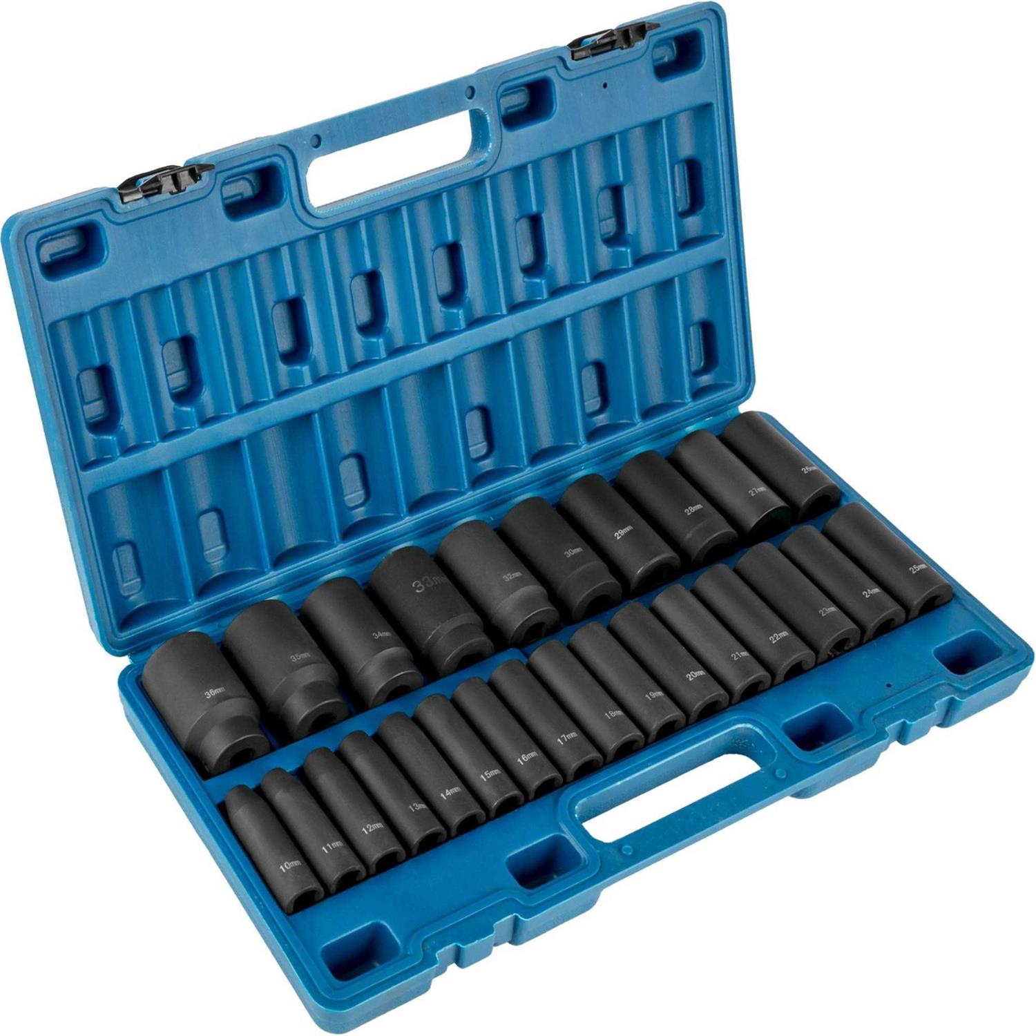 VEVOR Impact Socket Set 1/2 Inches 19 Piece Impact Sockets - Zenithce