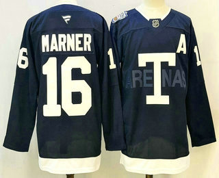 Toronto Maple Leafs #16 Mitch Marner Navy Heritage Classic Stitched Authentic Jersey - Zenithce