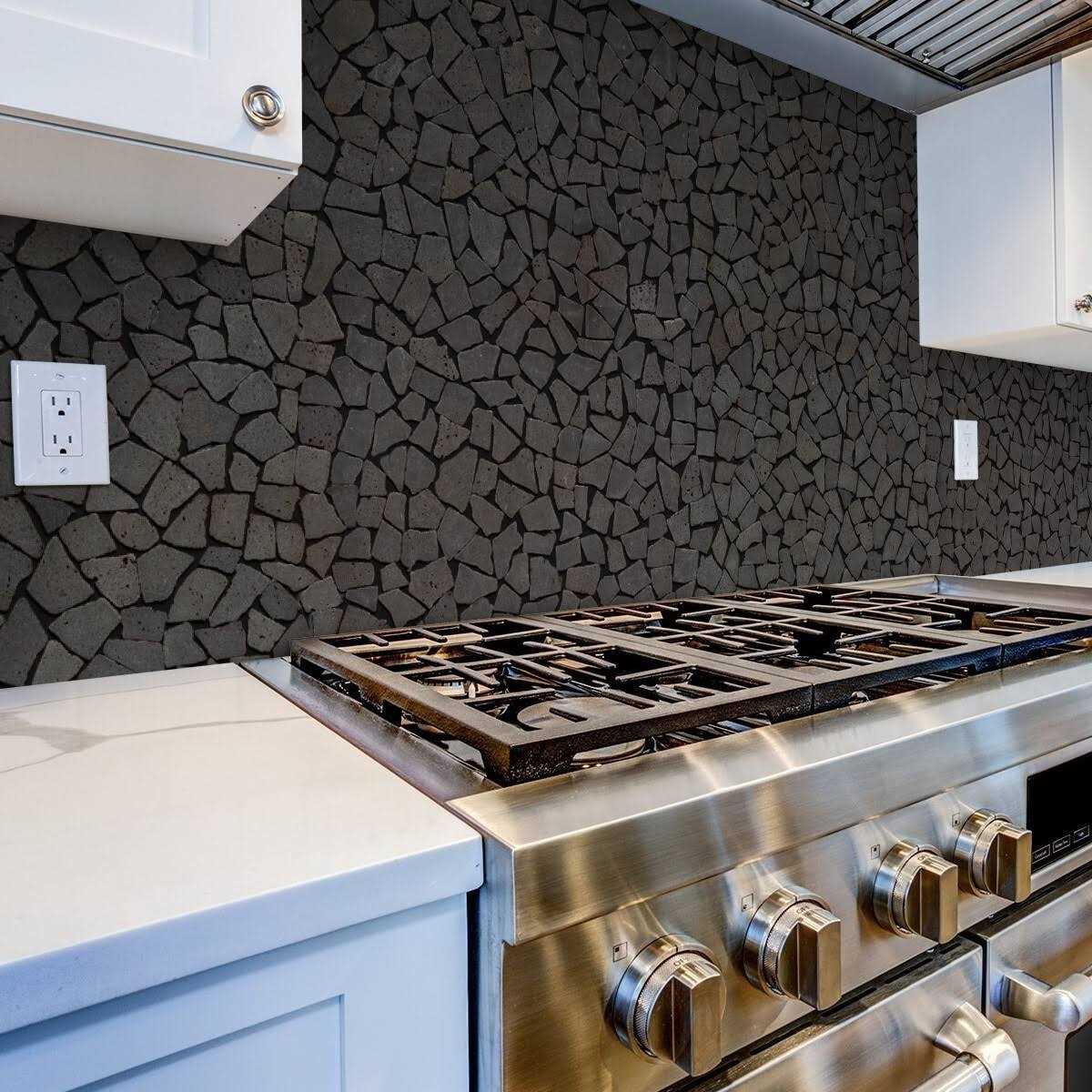 Tile Connection Fit Tile White 11 in. x 11 in. x 9.5 mm Indonesian Marble Mesh-Mounted Mosaic - Zenithce