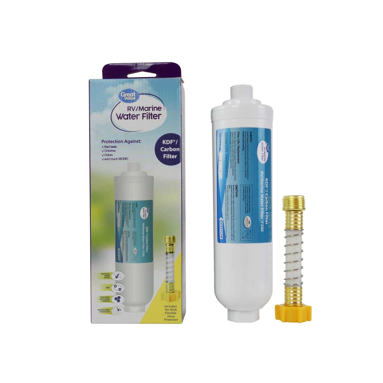 Great Value F107 Refrigerator Filter GE MWF Compatible BPA-Free White - Zenithce