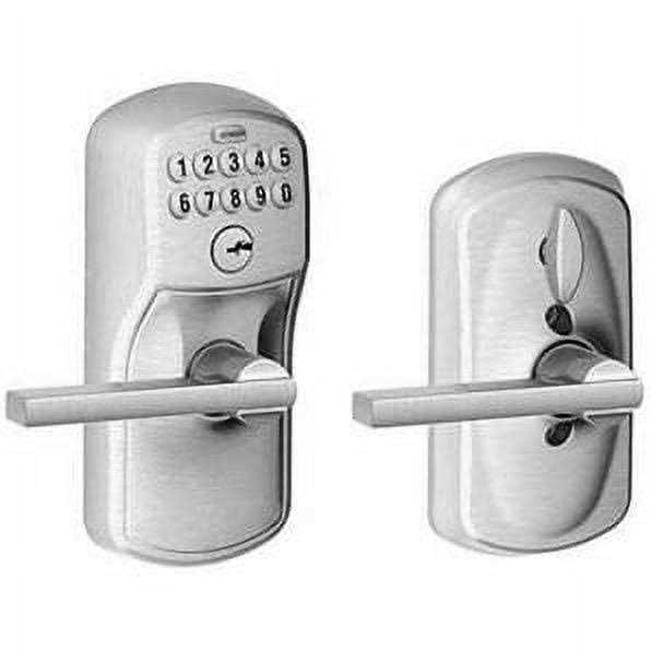 Schlage FE595 PLY/LAT Plymouth Keypad Flex-Lock Entry Leverset with Latitude Lever - Zenithce