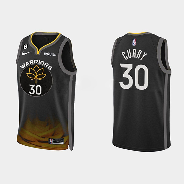 Golden State Warriors #30 Stephen Curry Black 2022-23 City edition Stitched Jersey - Zenithce