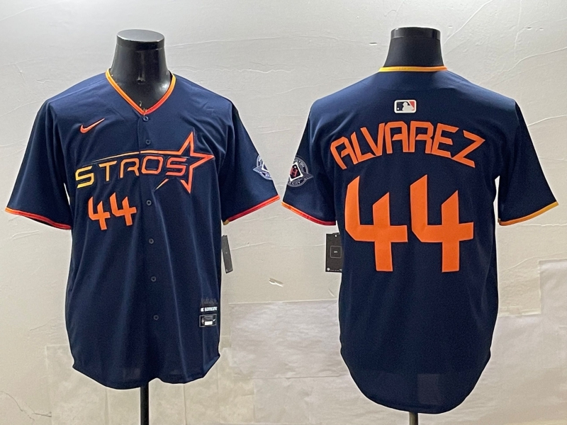 Houston Astros #44 Yordan Alvarez Navy 2025 City Connect Limited Stitched Jersey - Zenithce