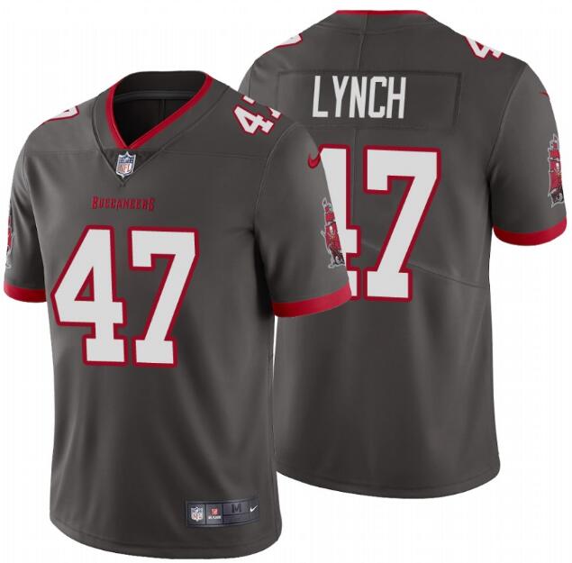Tampa Bay Buccaneers #47 John Lynch 2020 Grey Vapor Untouchable Limited Stitched Jersey - Zenithce