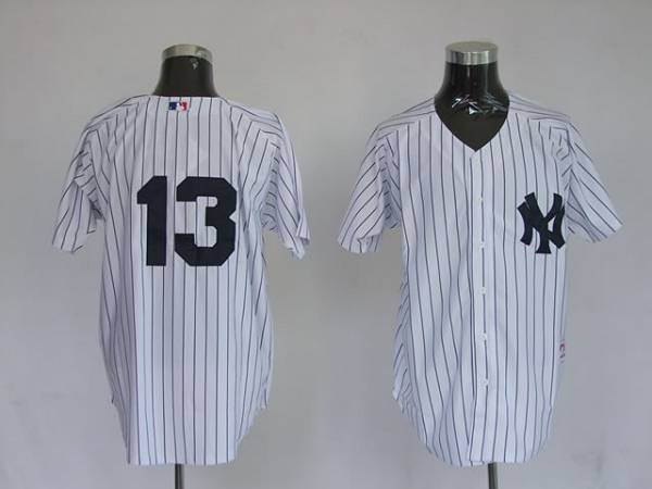 Yankees #13 Alex Rodriguez Stitched White Jersey - Zenithce