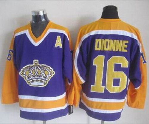 Kings #16 Marcel Dionne Purple CCM Throwback Stitched Jersey - Zenithce