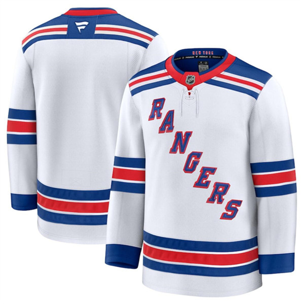 New York Rangers Blank White 2024-25 Away Stitched Jersey - Zenithce