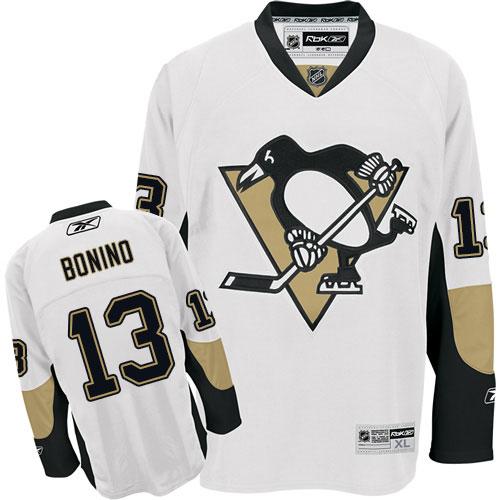 Penguins #13 Nick Bonino White Stitched Jersey - Zenithce