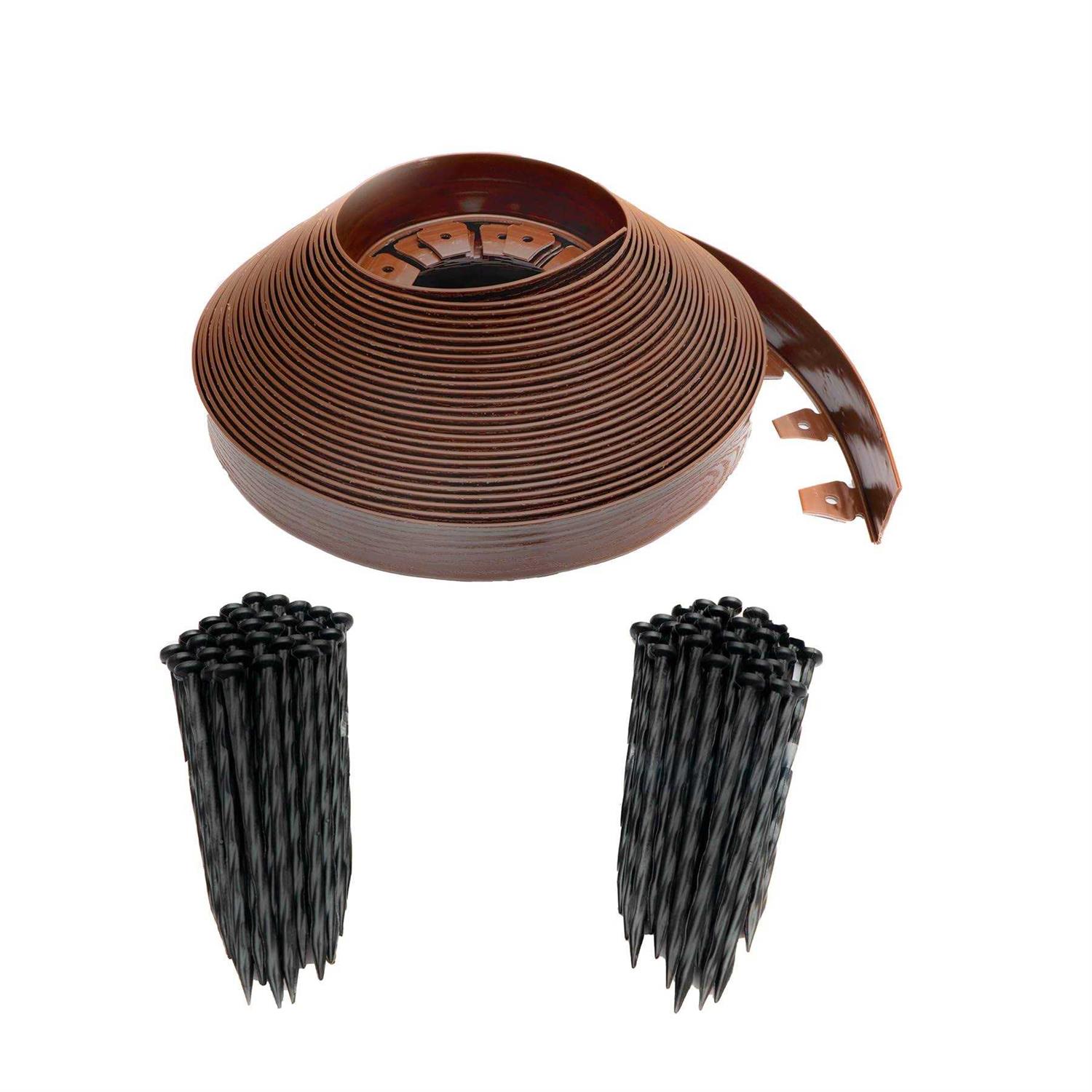 EasyFlex 2.5 Tall Wall No-Dig Landscape Edging Kit 3220E-100C - Zenithce