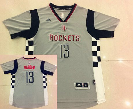 Houston Rockets #13 James Harden Revolution 30 Swingman 2015-16 New Gray Short-Sleeved Jersey - Zenithce