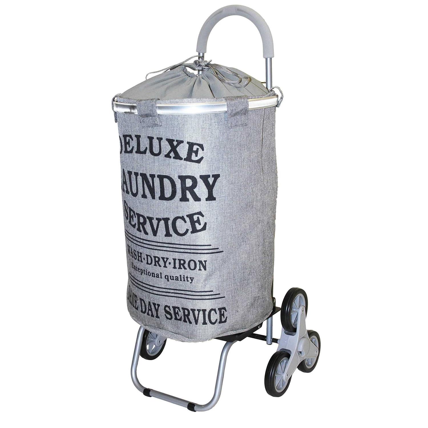 Dbest products Stair Climber Trolley Dolly Laundry Hamper - Zenithce