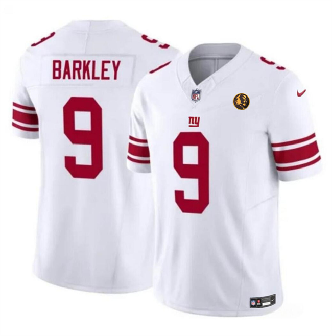 New York Giants #9 Matt Barkley White 2023 F.U.S.E. With John Madden Patch Vapor Limited Stitched Jersey - Zenithce