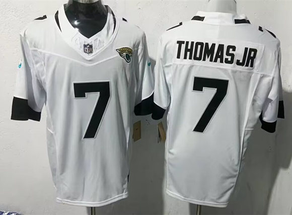 Jacksonville Jaguars #7 Brian Thomas Jr White 2025 F.U.S.E. Vapor Limited Football Stitched Jersey - Zenithce