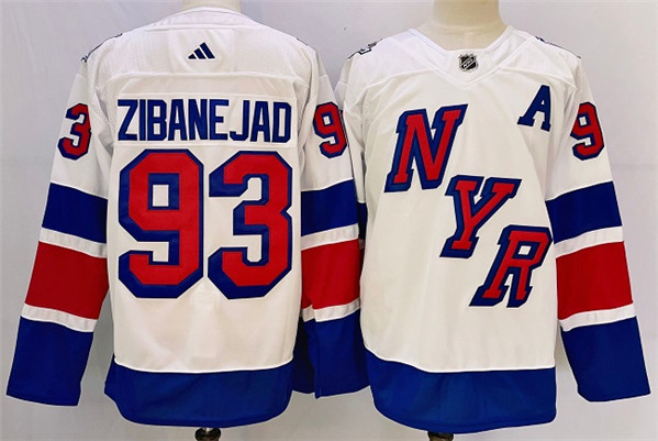 New York Rangers #93 Mika Zibanejad White 2023-2024 Stadium Series Stitched Jersey - Zenithce