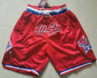 1991 All-Star West Shorts (Red) JUST DON By Mitchell & Ness - Zenithce