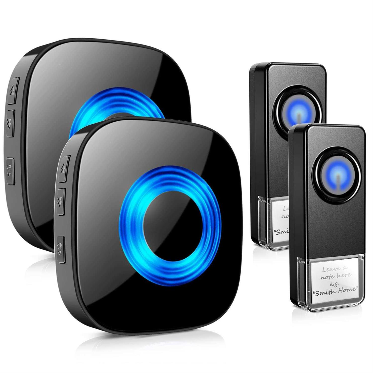 Wireless Doorbell 1200 Feet Waterproof Doorbells for Home with 36 Melodies 4 Volume levels - Zenithce