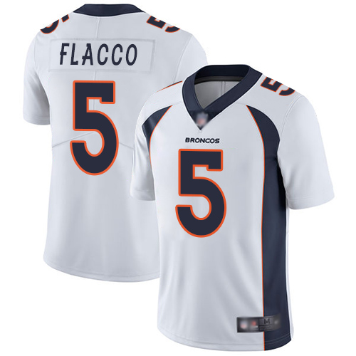 Denver Broncos #5 Joe Flacco White Vapor Untouchable Limited Stitched Jersey - Zenithce