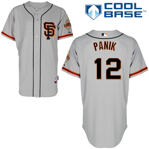 Giants #12 Joe Panik Grey Road 2 Cool Base Stitched Jersey - Zenithce