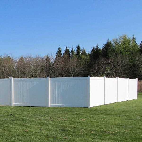 Weatherables Pembroke 4 ft. x White Vinyl Privacy Fence Panel - Zenithce