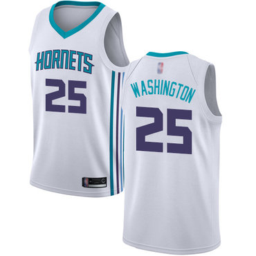 Hornets #25 PJ Washington White Jordan Swingman Association Edition Jersey - Zenithce