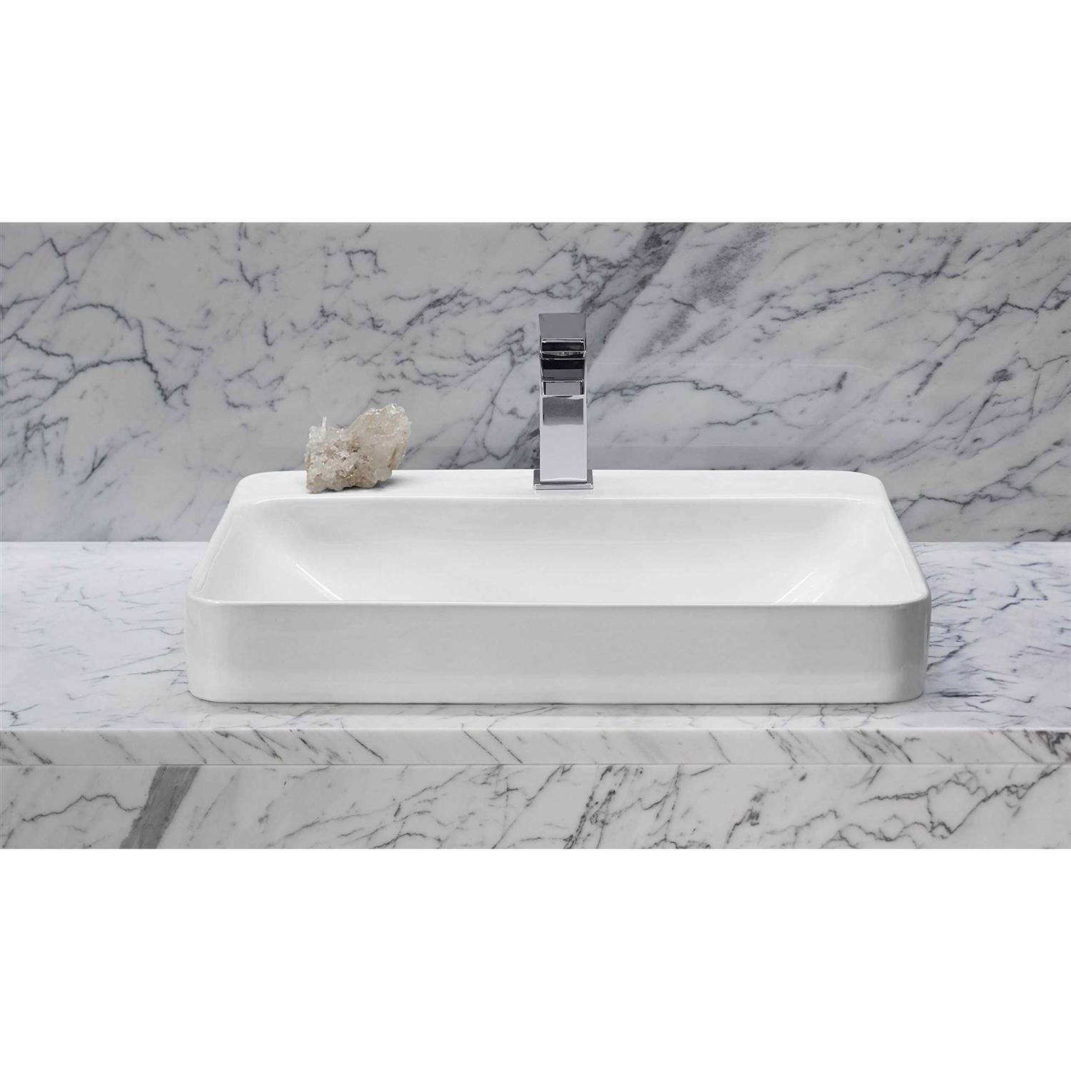 Kohler K-2660-1-0 Vox Rectangle Vessel Bathroom Sink - Zenithce