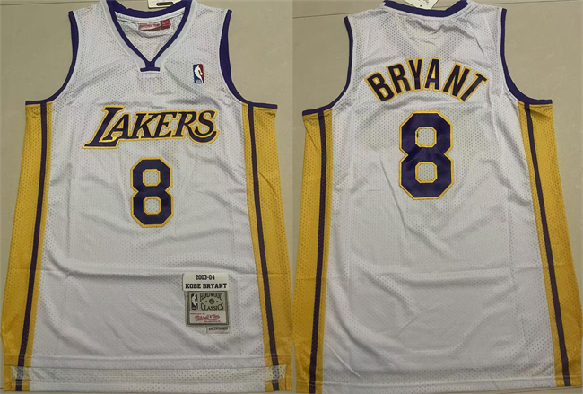 Los Angeles Lakers #8 Kobe Bryant Yellow Throwback Stitched Jersey - Zenithce