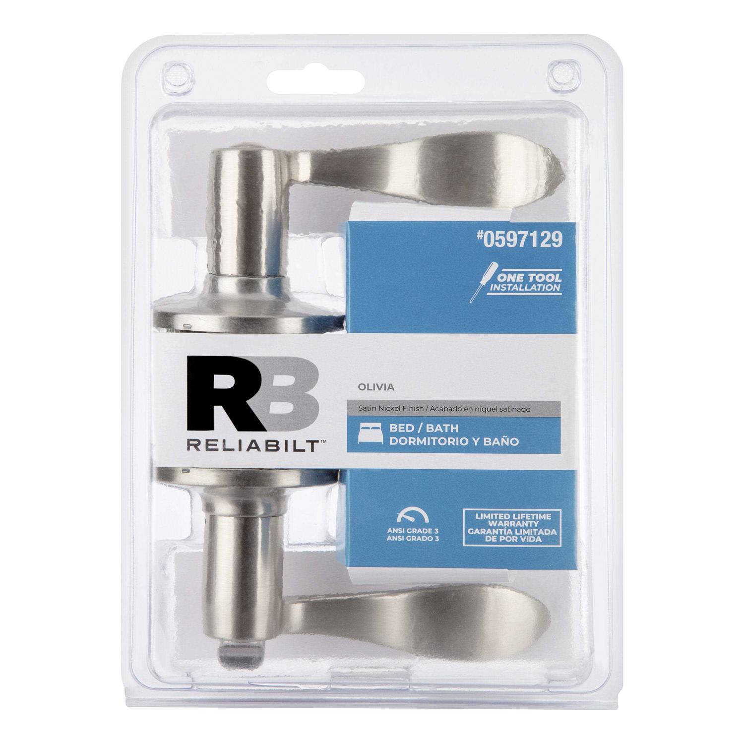 ReliaBilt Gallo Stainless Steel Privacy Door Knob 93570-018 - Zenithce