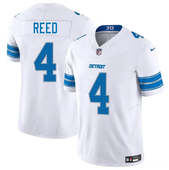 Detroit Lions #4 D.J. Reed White 2025 F.U.S.E. Vapor Limited Stitched Jersey - Zenithce