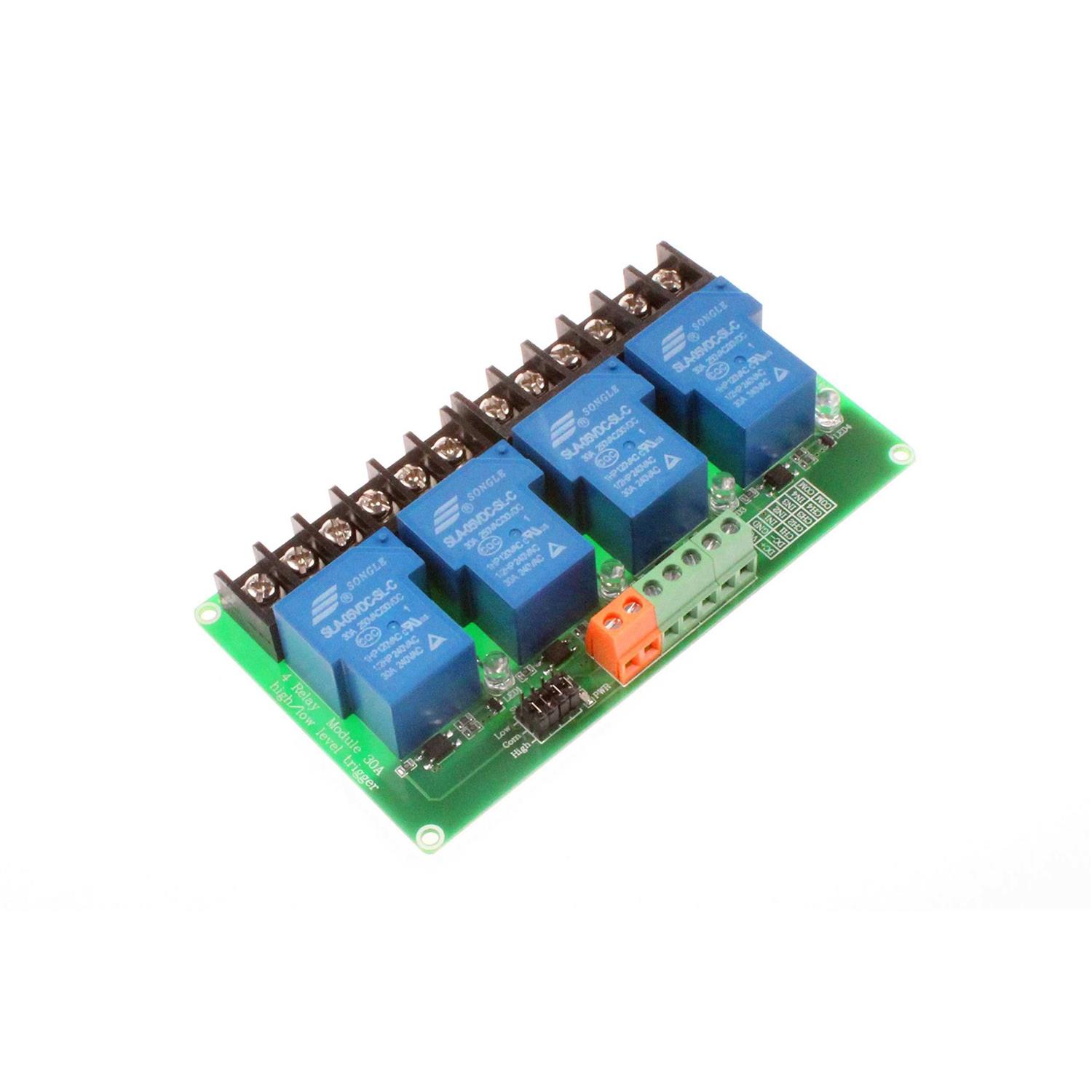Noyito 30a Channel Relay Module High Low Level Trigger with Optocoupler Isolation Load Dc 30v Ac 250v 30a for Plc Automation Equipment Control - Zenithce