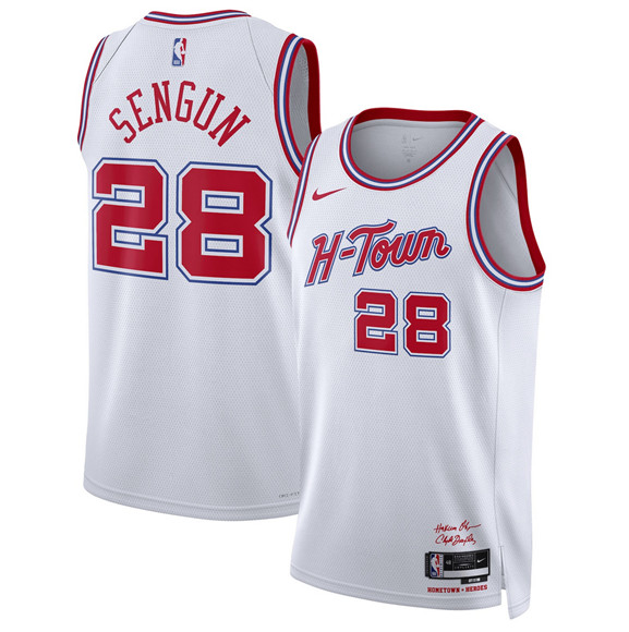 Houston Rockets #28 Alperen Sengun White 2025-26 City Edition Stitched Jersey - Zenithce