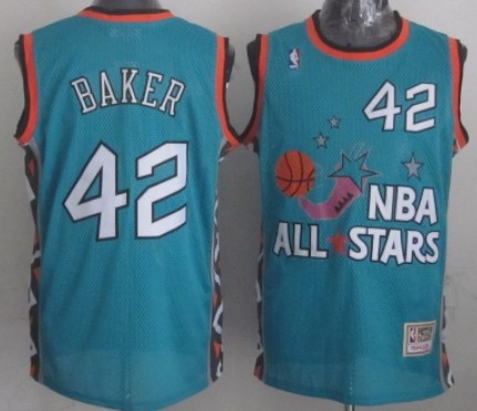 1996 All-Star #42 Vin Baker Green Swingman Throwback Jersey - Zenithce