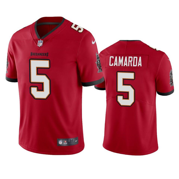 Tampa Bay Buccaneers #5 Jake Camarda Red Vapor Untouchable Limited Stitched Jersey - Zenithce