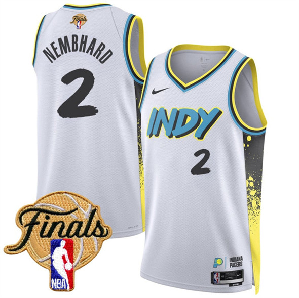Indiana Pacers #2 Andrew Nembhard White 2024-25 City Edition Stitched Jersey - Zenithce