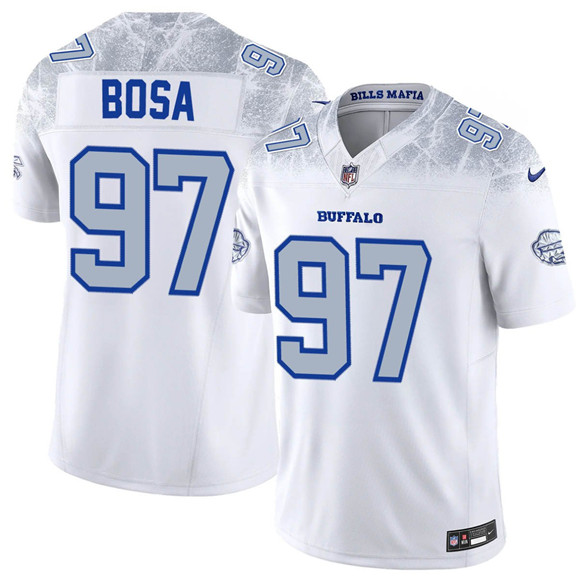 Buffalo Bills #97 Joey Bosa White 2025 F.U.S.E. “Rivalries” Vapor Limited Football Stitched Jersey - Zenithce