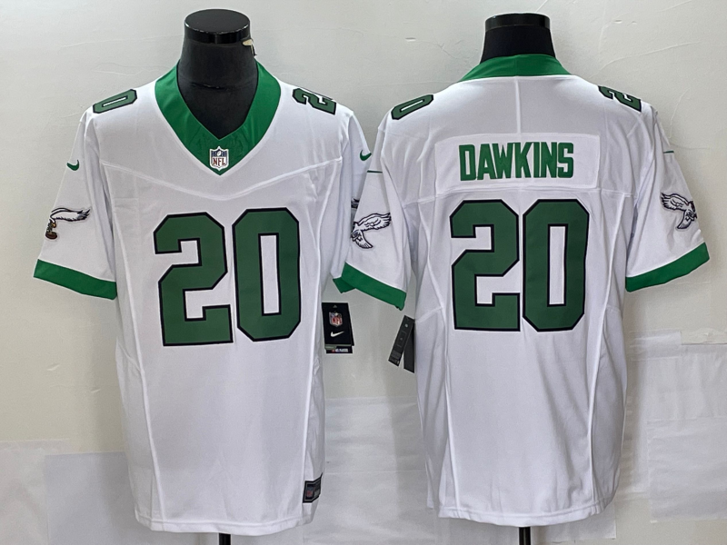 Philadelphia Eagles #20 Brian Dawkins White 2023 F.U.S.E. Vapor Untouchable Stitched Jersey - Zenithce