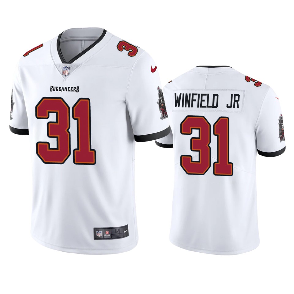 Tampa Bay Buccaneers #31 Antoine Winfield Jr. New White Vapor Untouchable Limited Stitched Jersey - Zenithce
