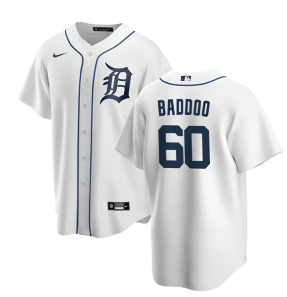 Detroit Tigers #60 Akil Baddoo White Cool Base Stitched Jersey - Zenithce