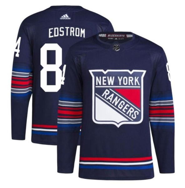 New York Rangers #84 Adam Edstrom Navy Stitched Jersey - Zenithce
