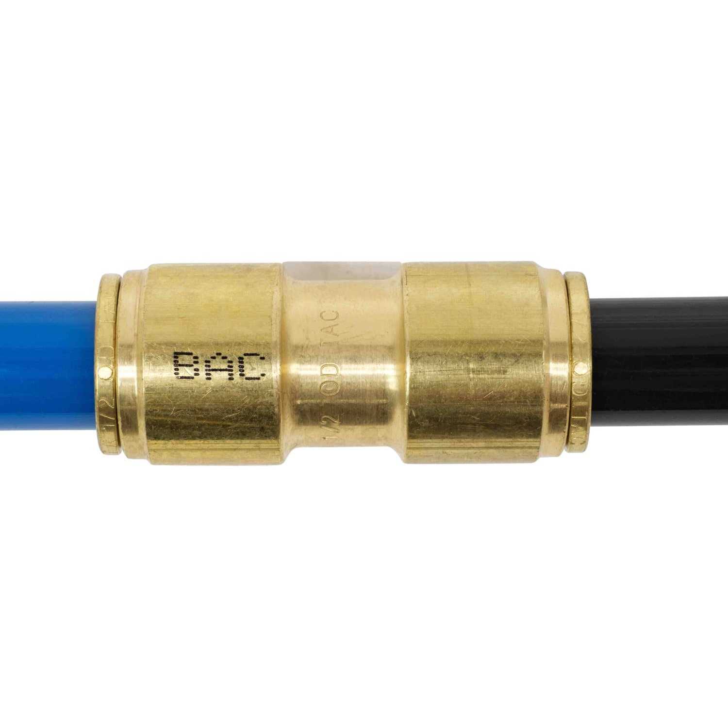 Mytee Products Dot Brass Push to Connect Fitting Straight Union Tube Connector Air Brake Tube Fitting - Zenithce