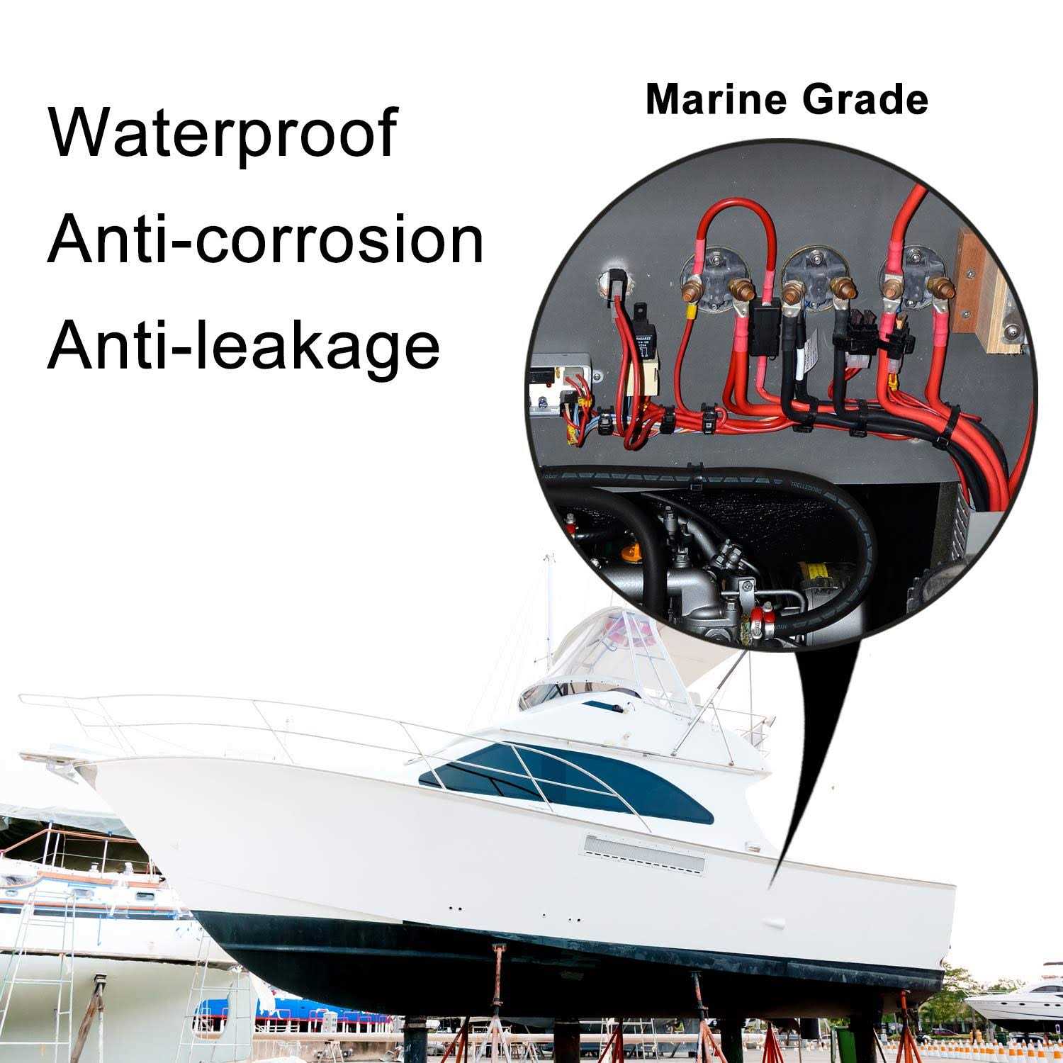 Xhf 3:1 Waterproof Heat Shrink Tubing Marine Grade Wire Cable Adhesive Lined Tube Insulation Seal Against Moisture Corrosion and - Zenithce