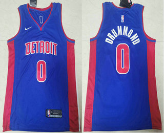 Detroit Pistons #0 Andre Drummond Blue 2019 Swingman Stitched Jersey - Zenithce