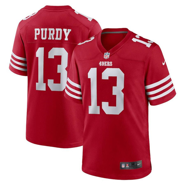 San Francisco 49ers #13 Brock Purdy Red Stitched Game Jersey - Zenithce
