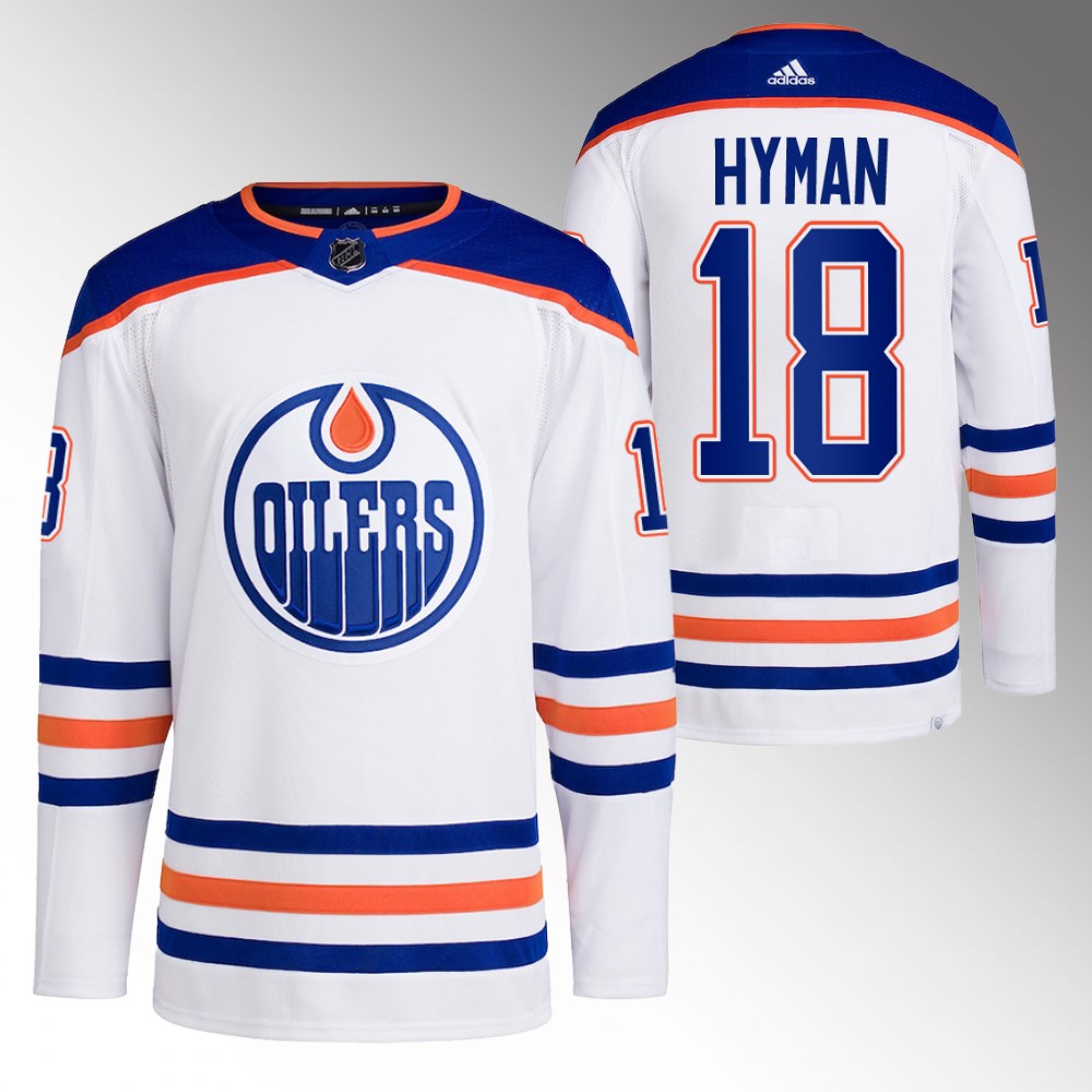 Edmonton Oilers #18 Zach Hyman White Stitched Jersey - Zenithce