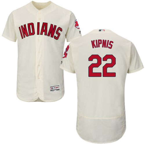 Indians #22 Jason Kipnis Cream Flexbase Authentic Collection Stitched Jersey - Zenithce