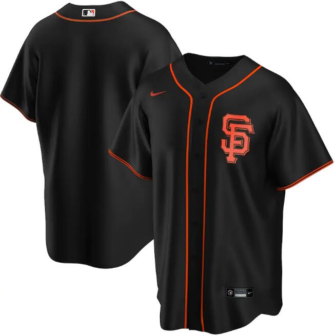San Francisco Giants Blank Black Cool Base Stitched Jersey - Zenithce