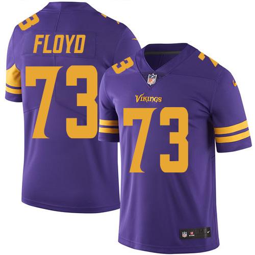 Vikings #73 Sharrif Floyd Purple Stitched Limited Rush Nike Jersey - Zenithce