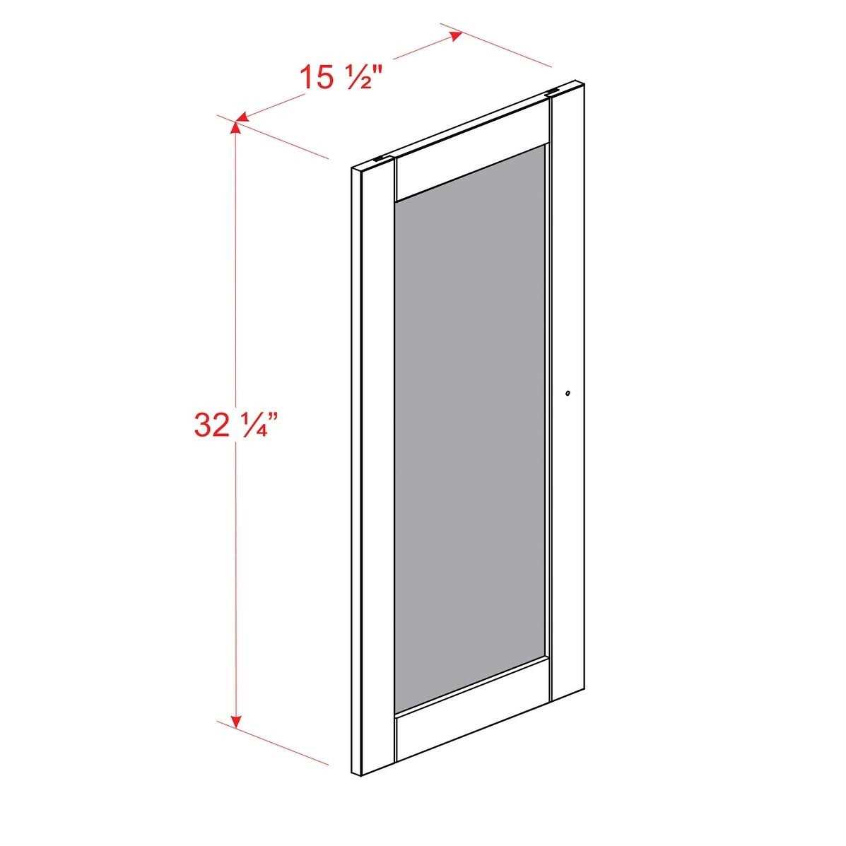 Palace Imports 100% Solid Wood Modular Kitchen Pantry Door Kit - Zenithce