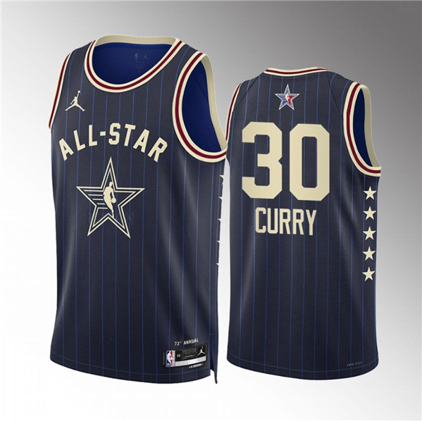 2024 All-Star #30 Stephen Curry Navy Stitched Jersey - Zenithce