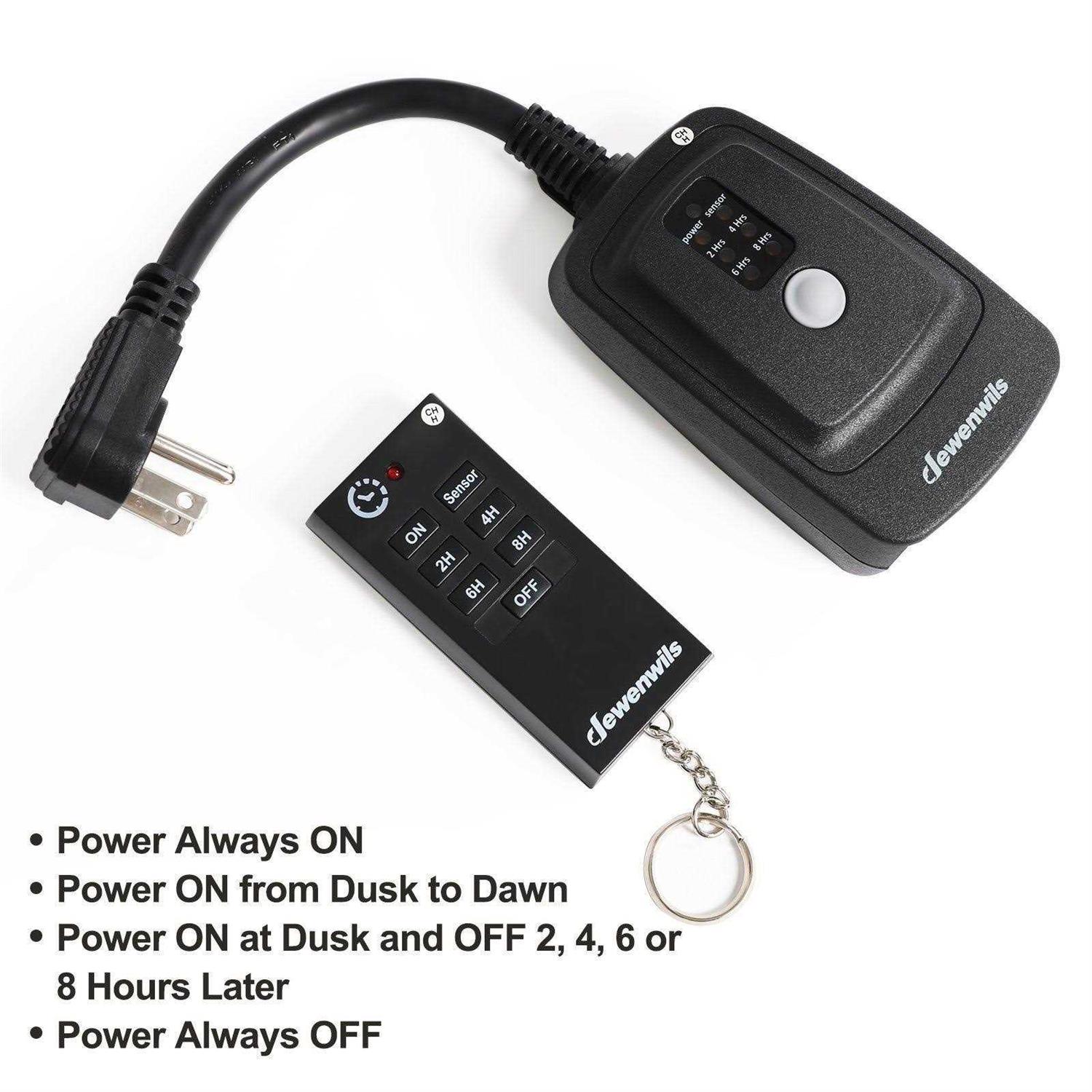 DEWENWILS Indoor Wireless Light Switch, Remote Control Wall Light Switch and Receiver Kit - Zenithce