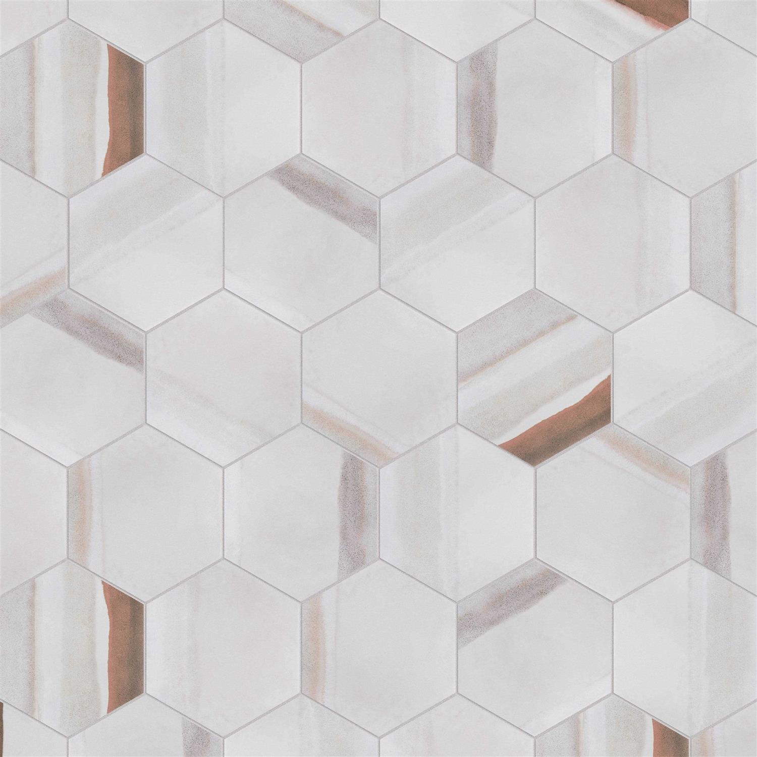 Matter Hex Canvas 8′ x 9′ Stone Look Wall & Floor Tile Merola Tile - Zenithce